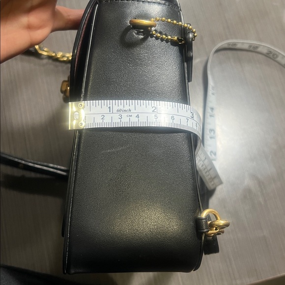 Coach Black Crossbody Bag with Gold Accents - Picture 15 of 15